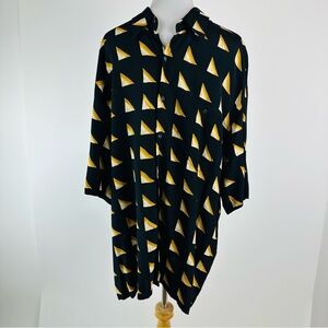 Riscatto Made in Italy Patterned Button Down Shirt Size XL